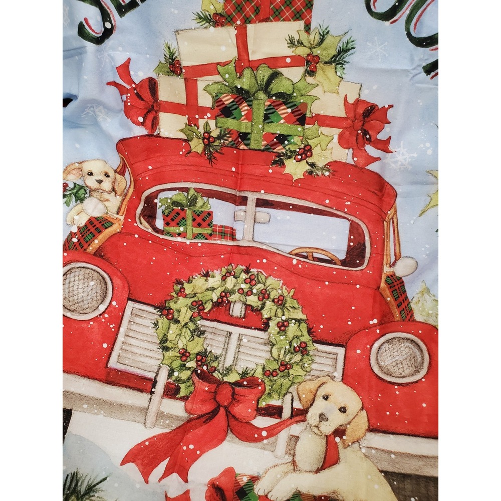 Susan Winget Season Of Joy Red Truck Christmas Fabric Panel 36.5x44 CP69113